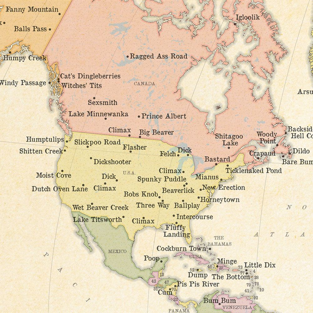 North america place names Interesly