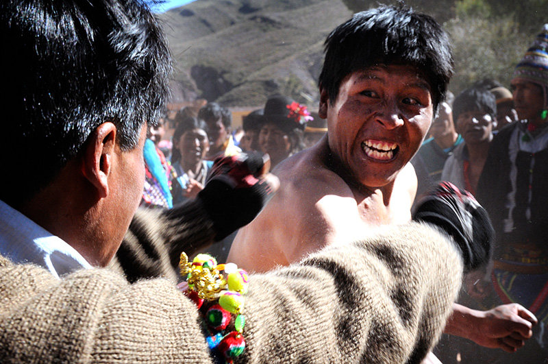 May 7, Tinku Festival. A mixture of pagan blood ritual, Christian rite and  harvest celebration.